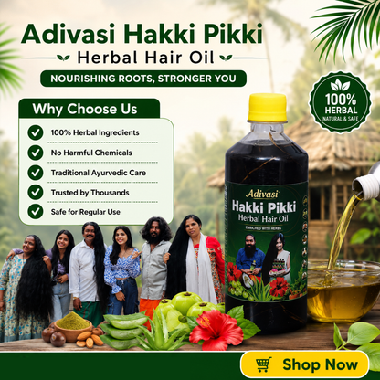 Adivasi Hakki Pikki Herbal Hair Oil
