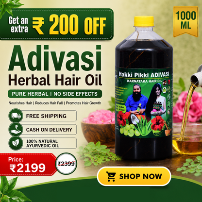 Adivasi Hakki Pikki Herbal Hair Oil